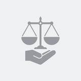 Legal services symbol concept