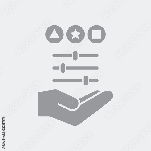 Customizated services concept icon