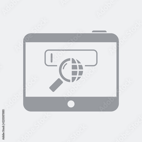 International web research on tablet