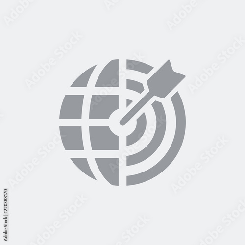 Global target strategy icon photo