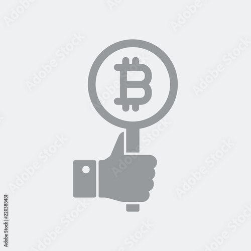 Bitcoin support gesture icon