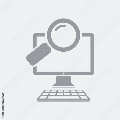 Computer search symbol icon