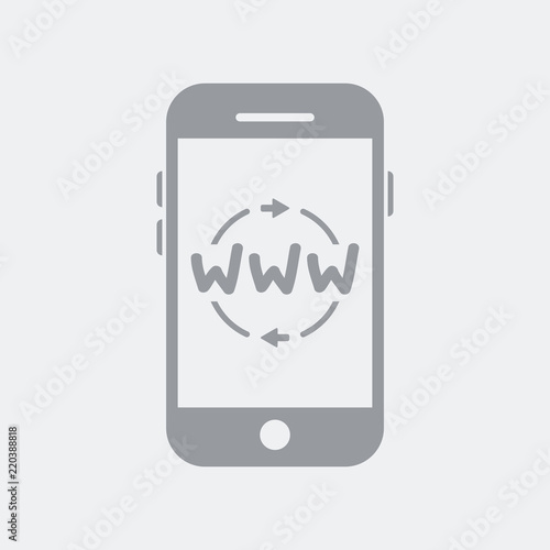 Smartphone connected to web network