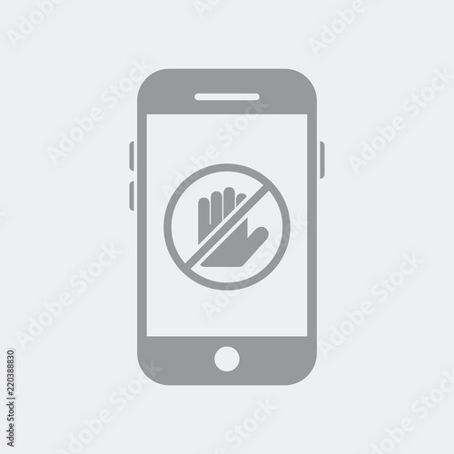 Forbidden access to smartphone