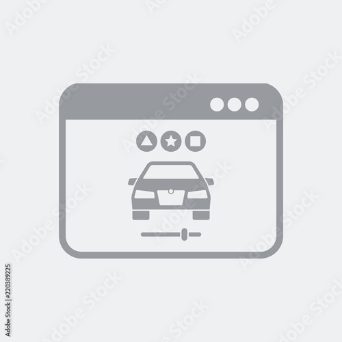 Car customization online icon