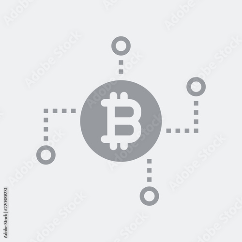 Bicoin exchange network icon