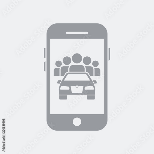 Carsharing application on smartphone