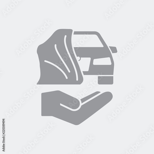 Car protection services icon
