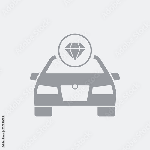 Luxury car concept icon