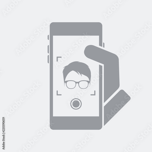 Smartphone take a portrait photo
