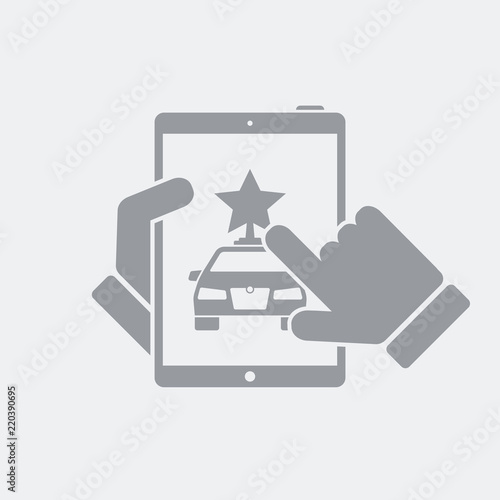 Automotive award page on tablet