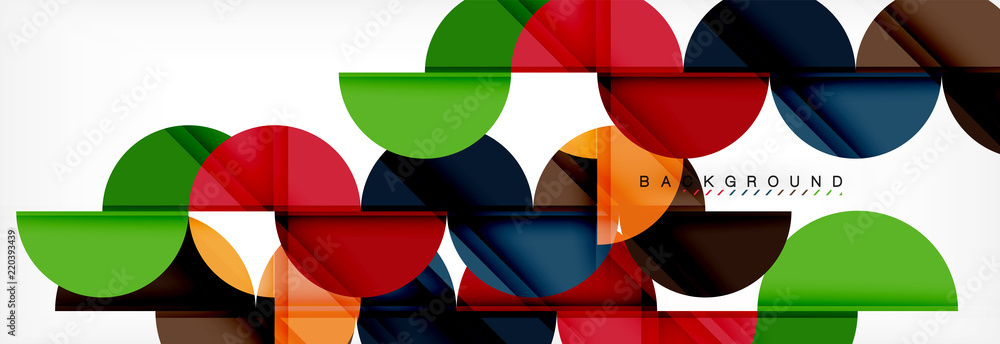 Circle abstract background, geometric illustration Circle abstract background, geometric illustration