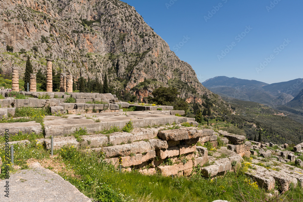 At Deplhi archeological site in Greece At Deplhi archeological site in Greece