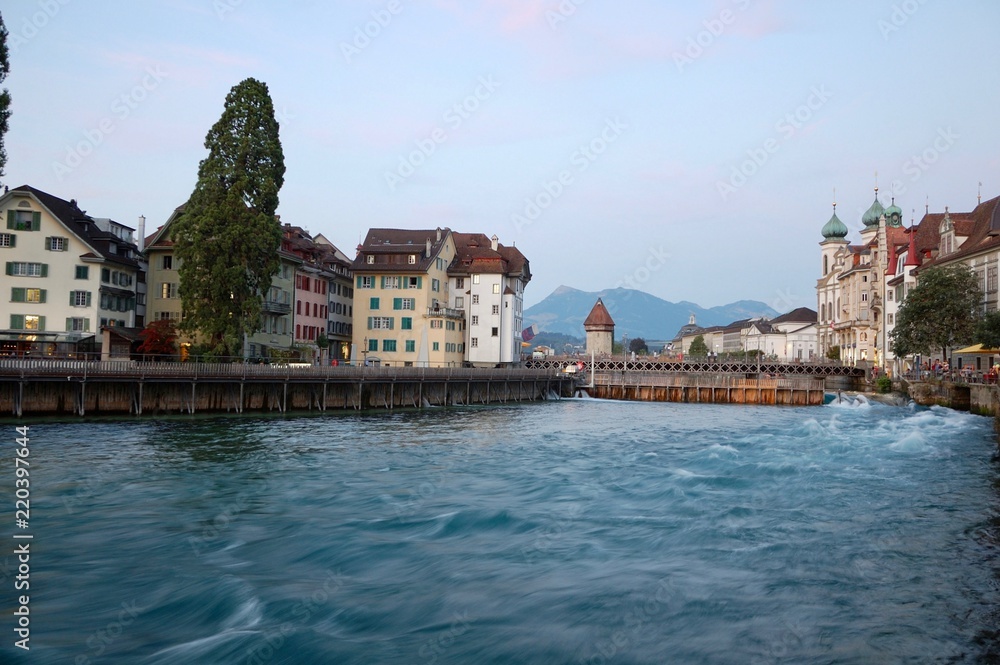 Obraz premium Lucerne bridge