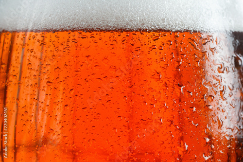Background beer with foam a...