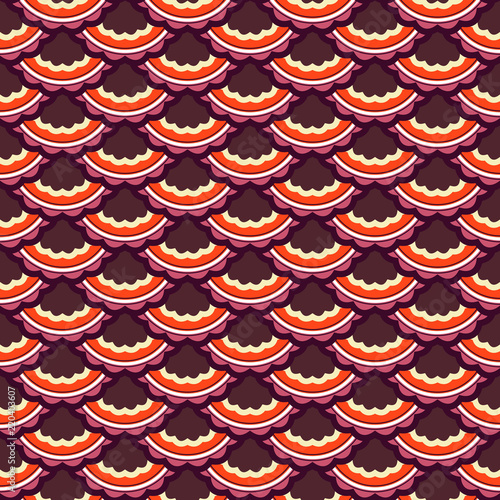Seamless vector pattern with scale texture