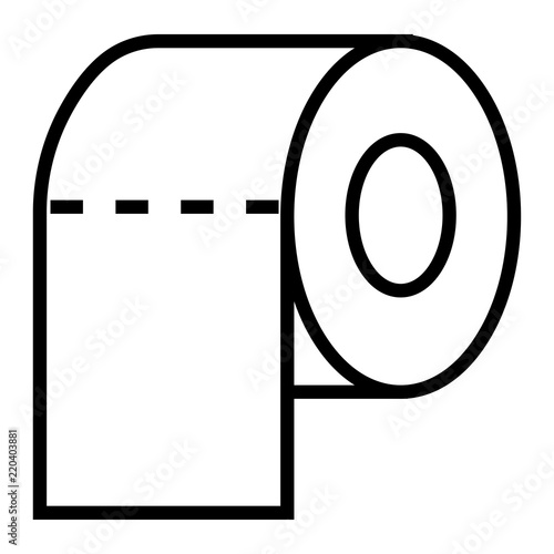 Icon toilet paper graphic design single icon vector illustration
