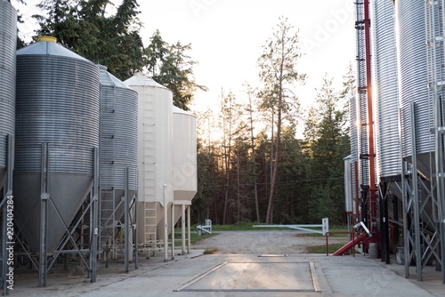 Bio fuel plant at bio gas station photo