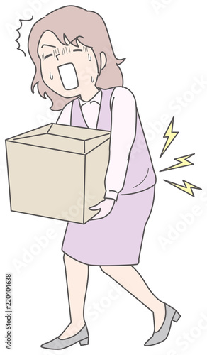 腰痛になるOL
