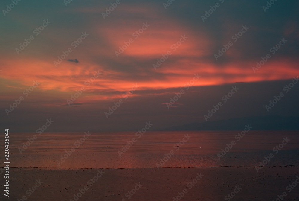 Romantic Lakeside Scene at Lake Albert, Uganda Romantic Lakeside Scene at Lake Albert, Uganda