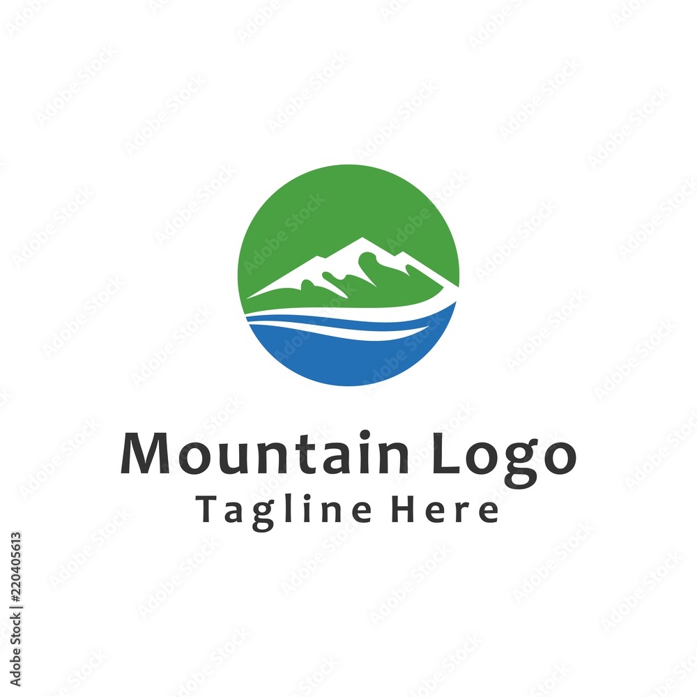 mountain logo template