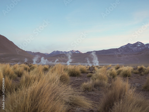 El Tatio Geysir, Chile photo