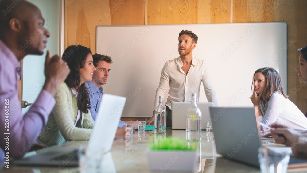 Business people having discussions in the meeting Business people having discussions in the meeting