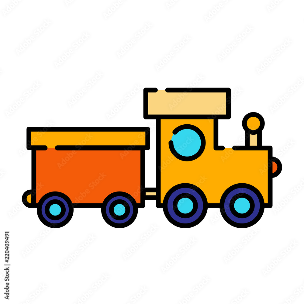 Train LineColor illustration Train LineColor illustration