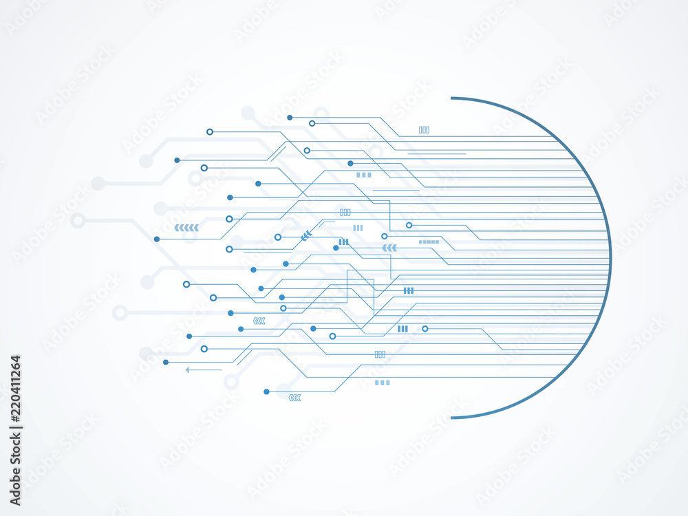 Abstract Technology Background , Blue circuit board Abstract Technology Background , Blue circuit board