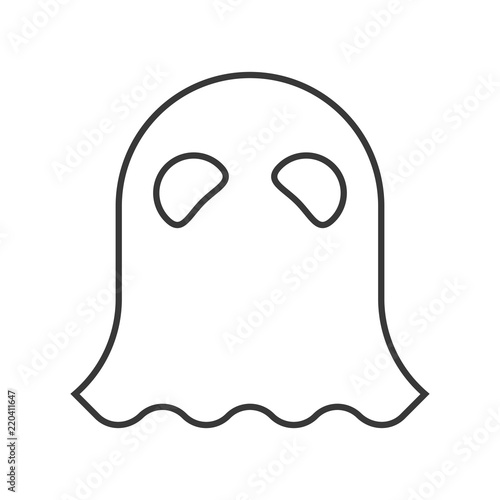 halloween character, haunt ghost character icon, editable stroke