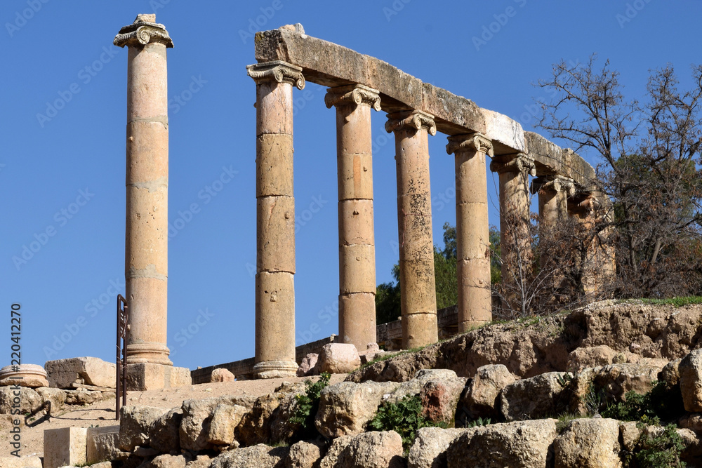 Roman Ruins of Jerash , Ancient Roman city of Gerasa of Antiquity , modern Jerash, Jordan