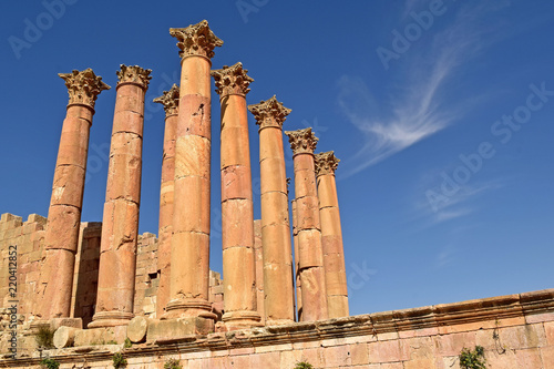 Roman Ruins of Jerash , Ancient Roman city of Gerasa of Antiquity , modern Jerash, Jordan