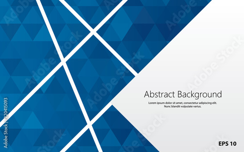 geometric backgrounc with blue polygons vector