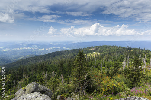 Dreisessel mountain on the border of Germany with the Czech Republic, Bavarian Forest - Sumava National Park, Germany - Czech Republic