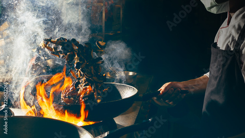 Fotografie Dramatic with cooking