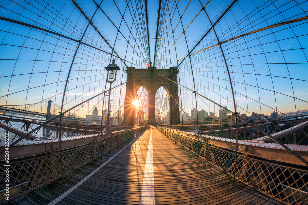Obraz premium Brooklyn Bridge w Nowym Jorku, USA