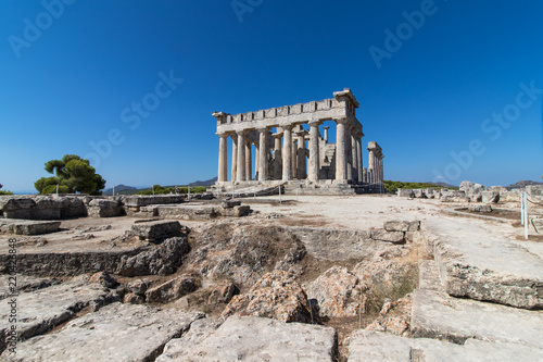 The Temple of Aphaia on Aegina island in Greece.