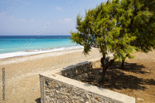 Blue Azure And Turquoise Greek Mediterranean Sea