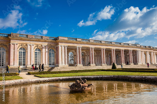 The  Grand Trianon at the Versailles Palace in a freezing winter day just before spring