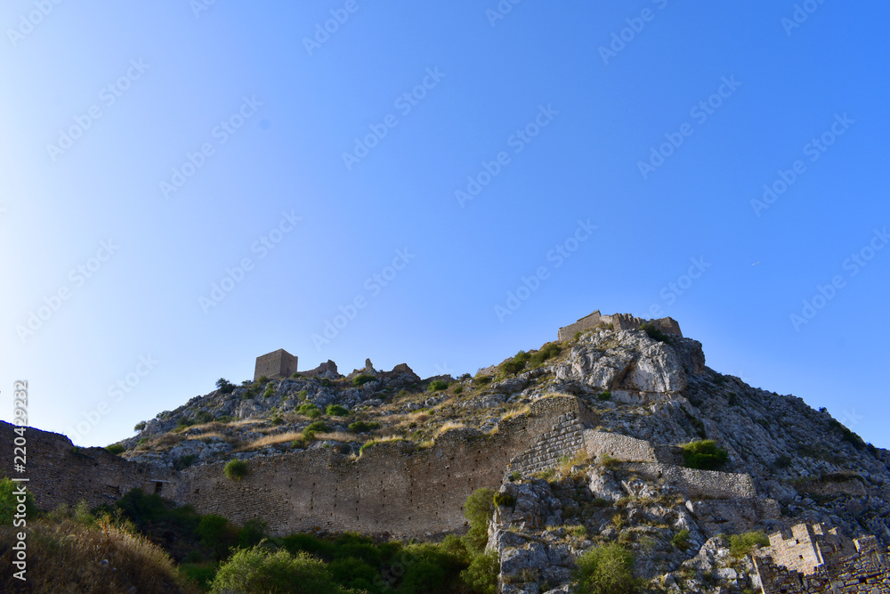 Acrocorinth ,the acropolis of ancient Corinth. Acrocorinth ,the acropolis of ancient Corinth.
