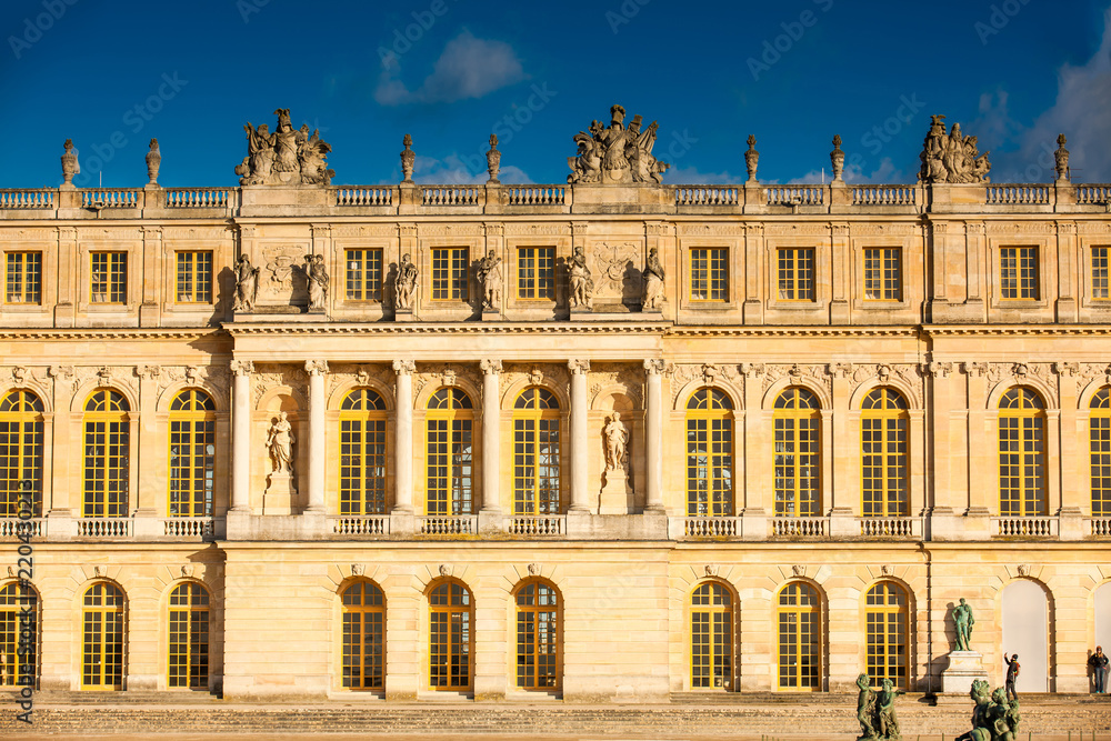 The Versailles Palace in a freezing winter day just before spring