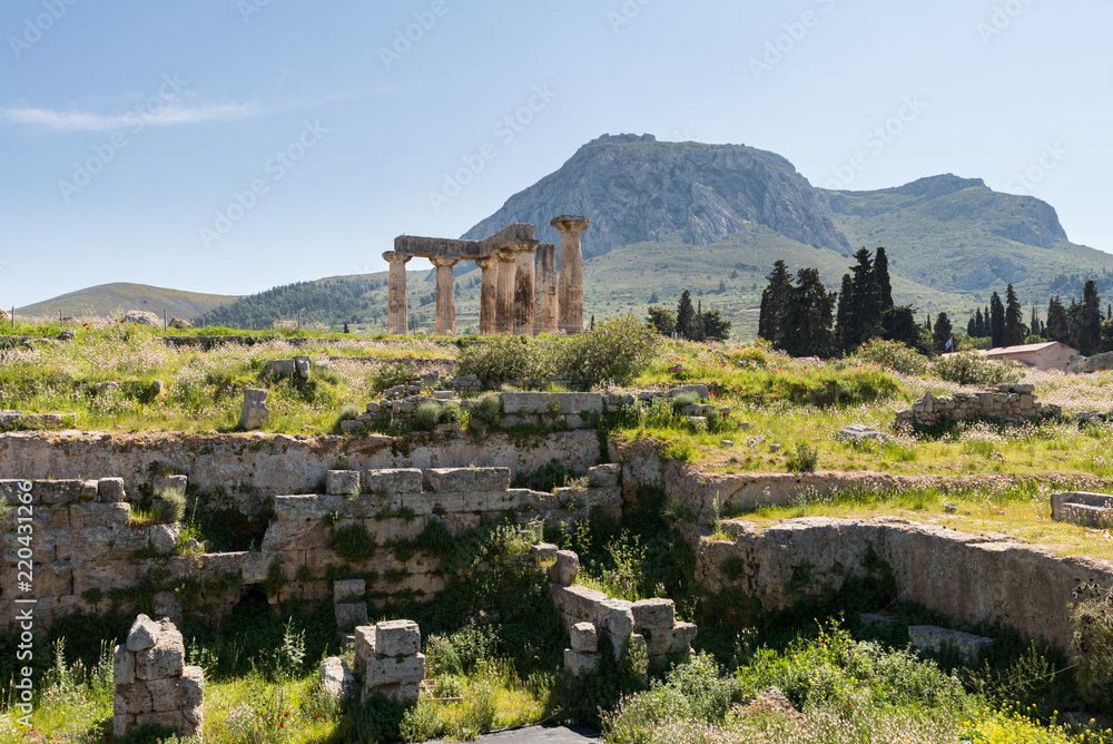 At Ancient Corinth in Greece