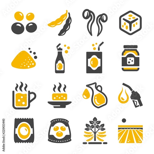 soybean icon set