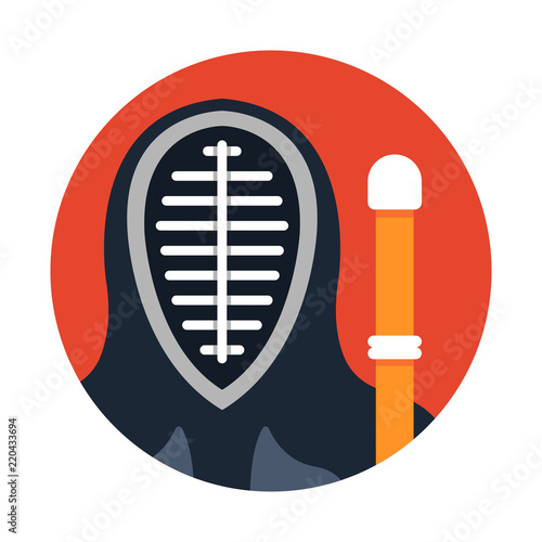 Kendo flat illustration
