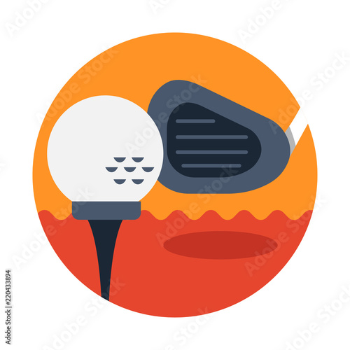 Golf flat illustration