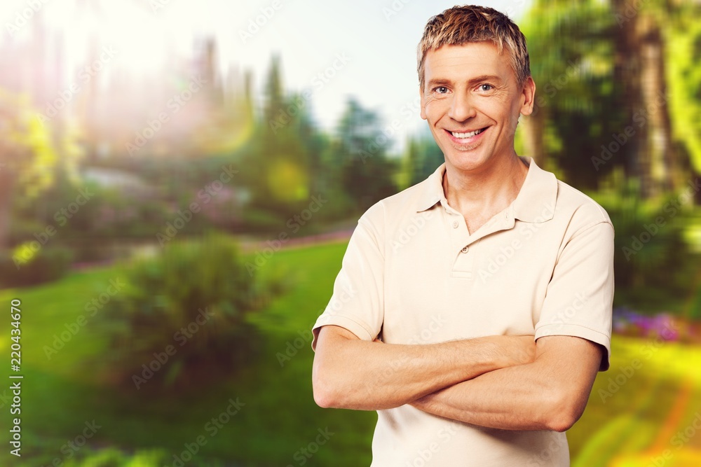 Thoughtful senior man on outdoors Thoughtful senior man on outdoors