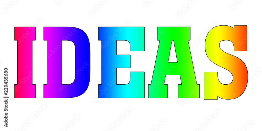 IDEAS Blured rainbow gradient logo IDEAS Blured rainbow gradient logo