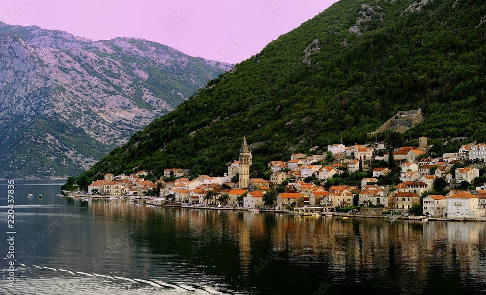 Perast village in Kotor Bay