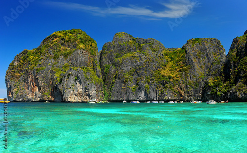 Maya beach island in andaman sea in Thailand. © NPD stock