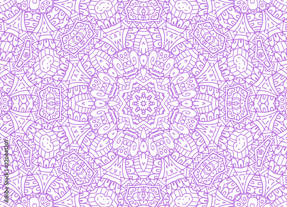 Fototapeta premium Drawing lines concentric abstract pattern